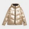 4F Ski-/ Snowboardjacke In Gold -Kinder Erwachsene Produkte Geschäft 4f ski snowboardjacke in gold