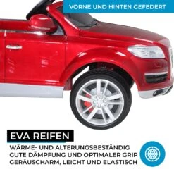 Elektroauto Audi Q7 4L In Rot Lackiert -Kinder Erwachsene Produkte Geschäft actionbikes motors elektroauto audi q7 4l in rot lackiert 2