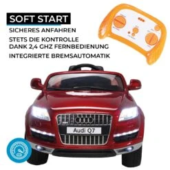 Elektroauto Audi Q7 4L In Rot Lackiert -Kinder Erwachsene Produkte Geschäft actionbikes motors elektroauto audi q7 4l in rot lackiert 5