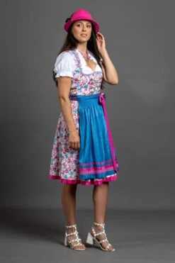 Dirndl " Bianca " In Türkis -Kinder Erwachsene Produkte Geschäft allgau rebell dirndl bianca in turkis 5