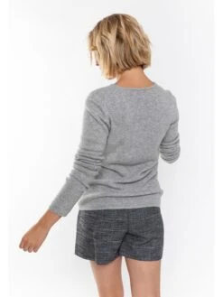 Kaschmir-Pullover In Grau -Kinder Erwachsene Produkte Geschäft authentic cashmere kaschmir pullover in grau 1