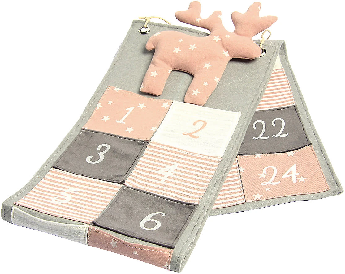 Adventskalender Elch rosa/grau Adventskalender Elch Rosa/grau -Kinder Erwachsene Produkte Geschäft bealena r adventskalender elch rosa grau