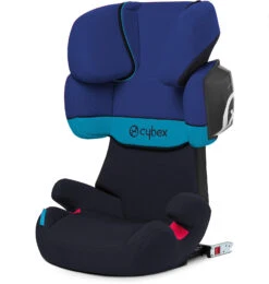 CYBEX Auto-Kindersitz Solution X2-Fix, Silver-Line, Blue Moon