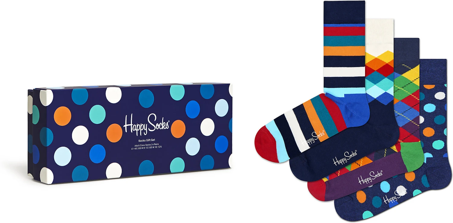 4er Pack 4-pack Multi-color Socks Gift Set Socken Happy Socks 4er Pack 4-pack Multi-color Socks Gift Set Socken -Kinder Erwachsene Produkte Geschäft happy socks 4er pack 4 pack multi color socks gift set socken