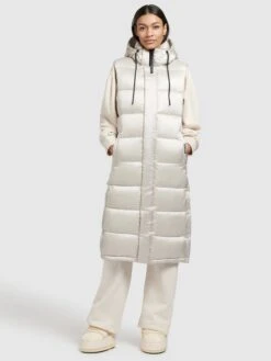 Khujo Weste TOURIN SATIN In Perlweiß -Kinder Erwachsene Produkte Geschäft khujo weste tourin satin in perlweiss 1