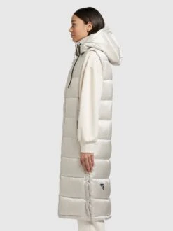 Khujo Weste TOURIN SATIN In Perlweiß -Kinder Erwachsene Produkte Geschäft khujo weste tourin satin in perlweiss 2