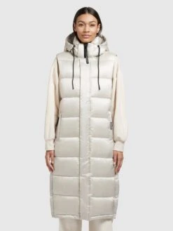 Khujo Weste TOURIN SATIN In Perlweiß -Kinder Erwachsene Produkte Geschäft khujo weste tourin satin in perlweiss 3