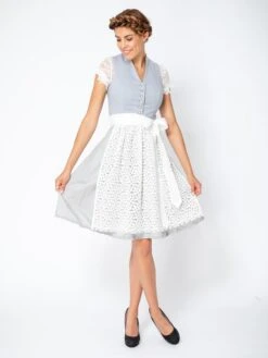 Dirndl "Xara" In Grau -Kinder Erwachsene Produkte Geschäft melega dirndl xara in grau 3