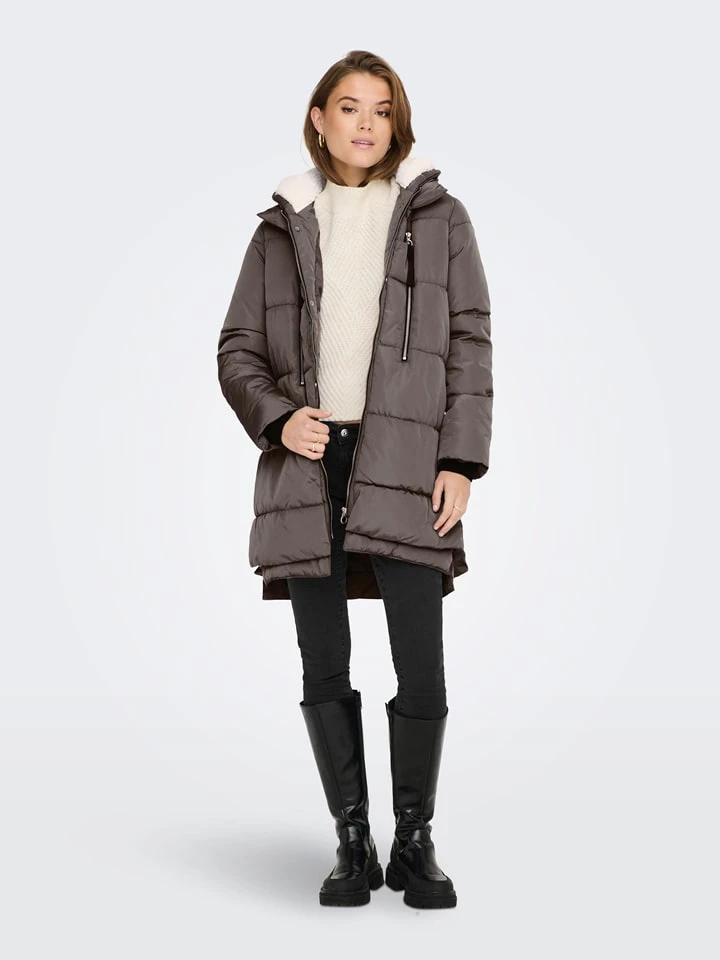Wintermantel "Nora" in Grau ONLY Wintermantel "Nora" In Grau -Kinder Erwachsene Produkte Geschäft only wintermantel nora in grau 4