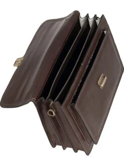 Leder-Businesstasche "Roma" In Braun - (B)41 X (H)31 X (T)18 Cm -Kinder Erwachsene Produkte Geschäft ore10 leder businesstasche roma in braun b 41 x h 31 x t 18 cm 2