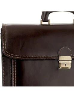 Leder-Businesstasche "Roma" In Braun - (B)41 X (H)31 X (T)18 Cm -Kinder Erwachsene Produkte Geschäft ore10 leder businesstasche roma in braun b 41 x h 31 x t 18 cm 3