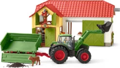 Schleich Farm World 42379 Traktor Mit Anhänger -Kinder Erwachsene Produkte Geschäft schleich farm world 42379 traktor mit anhanger 5