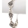 Armband AB7002 Altsilber Edelweiss Und Herz