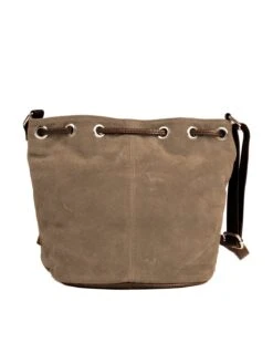 Wildlederbeutel TA30210 Mit Metallherz, Grau Braun -Kinder Erwachsene Produkte Geschäft schuhmacher wildlederbeutel ta30210 mit metallherz grau braun 4