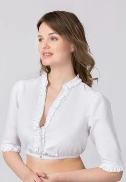 Bluse "Adriette" In Weiss -Kinder Erwachsene Produkte Geschäft stockerpoint bluse adriette in weiss 2