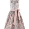 Dirndl "Caprisa" In Rosé/ Hellgrau