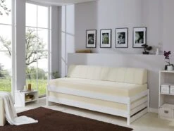 Stapelliege Stapelbett Gästebett In Weiß -Kinder Erwachsene Produkte Geschäft ticaa stapelliege stapelbett gastebett in weiss 2