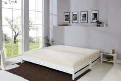 Stapelliege Stapelbett Gästebett In Weiß -Kinder Erwachsene Produkte Geschäft ticaa stapelliege stapelbett gastebett in weiss 3