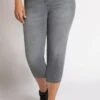 Ulla Popken Stretchjeans 7/8 In Grau -Kinder Erwachsene Produkte Geschäft ulla popken stretchjeans 7 8 in grau