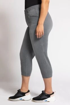 Ulla Popken Stretchjeans 7/8 In Grau -Kinder Erwachsene Produkte Geschäft ulla popken stretchjeans 7 8 in grau 2