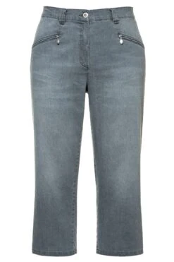 Ulla Popken Stretchjeans 7/8 In Grau -Kinder Erwachsene Produkte Geschäft ulla popken stretchjeans 7 8 in grau 3