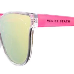 VENICE BEACH Sonnenbrille In Crystal Clear-pink Temple-pink Mirror -Kinder Erwachsene Produkte Geschäft venice beach sonnenbrille in crystal clear pink temple pink mirror 2