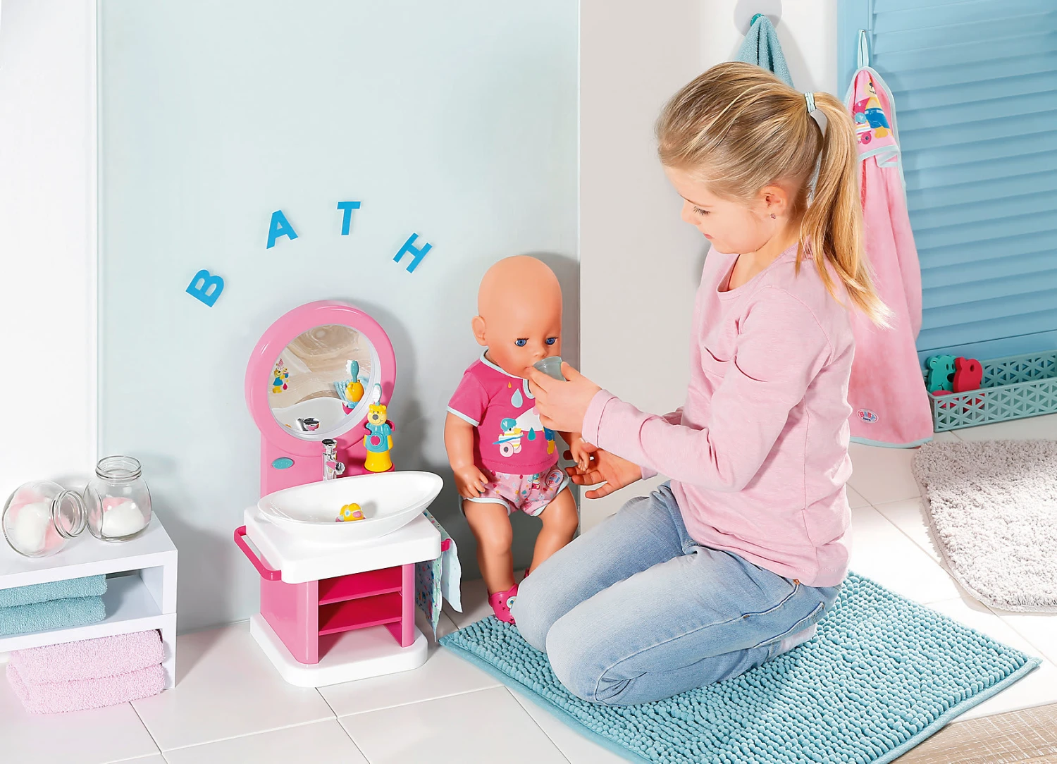 BABY born® Bad Zahnpflege-Set mit Waschtisch BABY Born® Bad Zahnpflege-Set Mit Waschtisch -Kinder Erwachsene Produkte Geschäft zapf baby born r bad zahnpflege set mit waschtisch 6